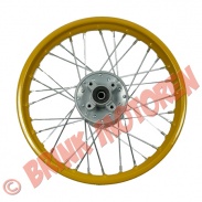Dirtbike velgen - Dirtbike Pitbike achtervelg 12 inch geel - 1705 (B-1-2-1)
